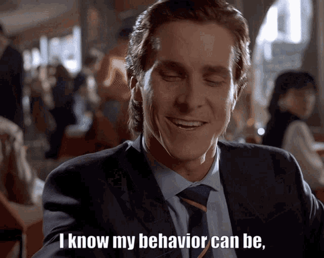 American Psycho Patrick Bateman Erratic GIF