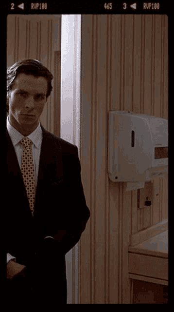 American Psycho Patrick Bateman Gloves On GIF