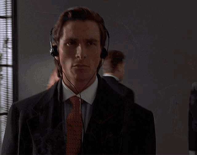 American Psycho Patrick Bateman Walking GIF