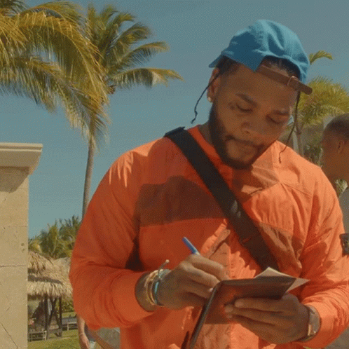 American Rapper Kevin Gates Taking Notes GIF