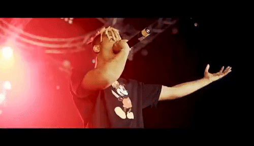 American Rapper Xxxtentacion Performing GIF