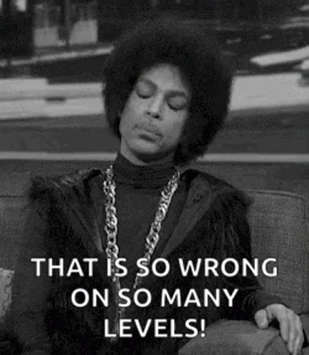 American Singer Prince Rogers Nelson Shaking My Head Reaction GIF