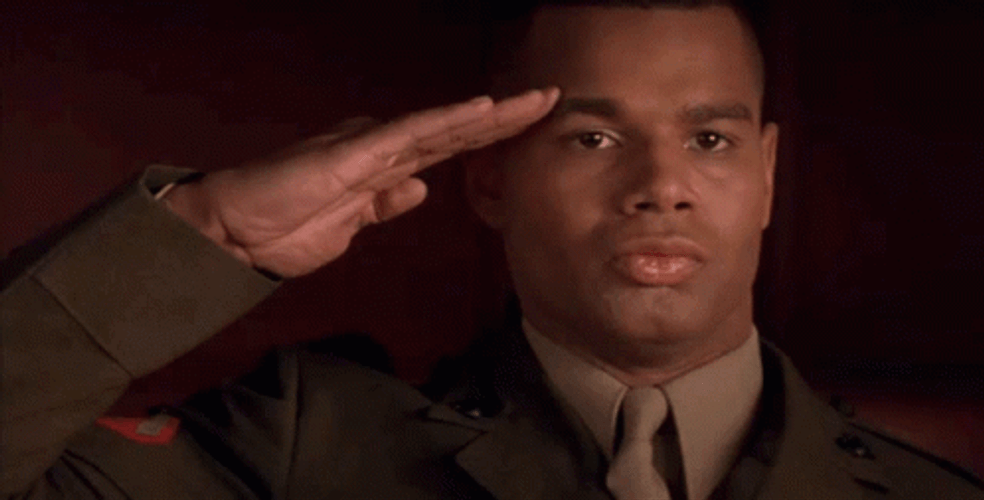 American Soldier Salute GIF