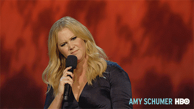 American Stand Up Comedian Amy Schumer Stank Face GIF