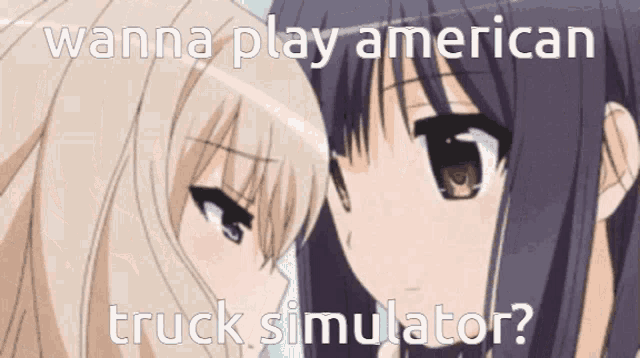 American Truck Simulator Anime Women Gif GIF