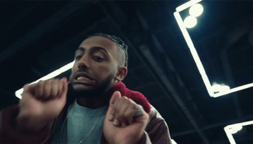 Amine Shimmy Moves GIF