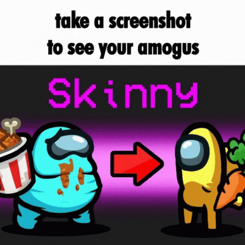 Among Us Characters Taking Screenshot GIF