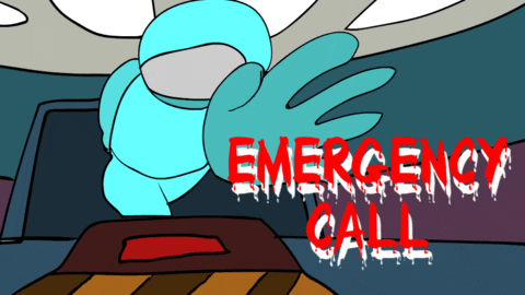 Among Us Emergency Call Meme GIF