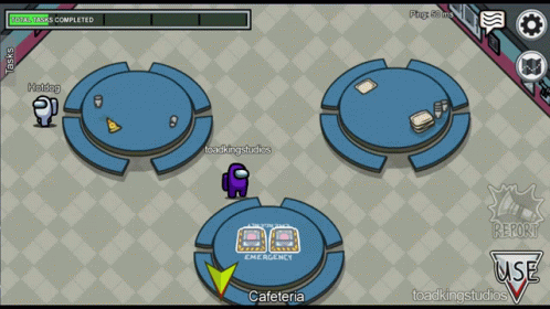 Among Us Is A Game That Is Being Played On A Tablet GIF