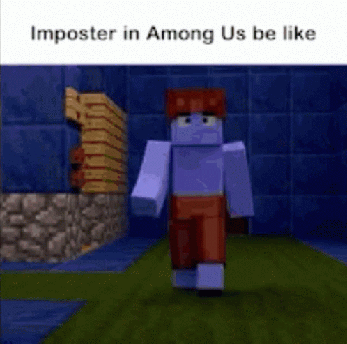 Among Us Kill Herobrine Weird Walk GIF