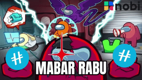 Among Us Mabar Rabu Poster Purple Bird