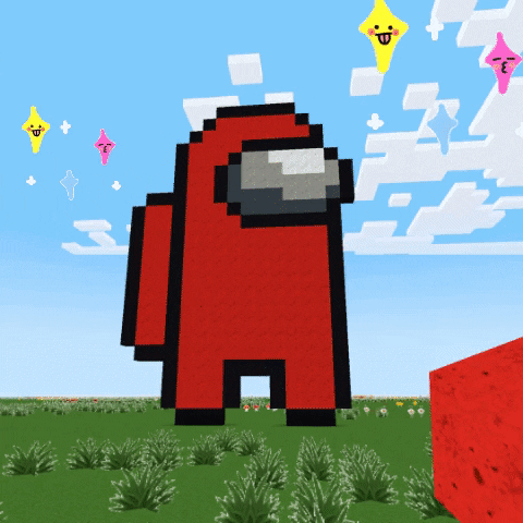 Among Us Meme Pixelated Animation GIF