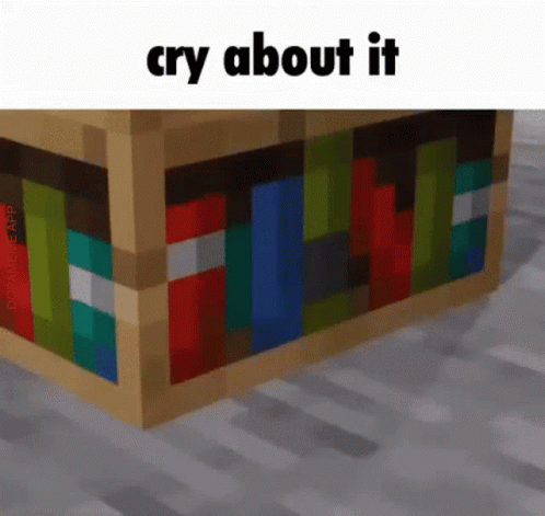 Among Us Minecraft Cry About It Meme GIF