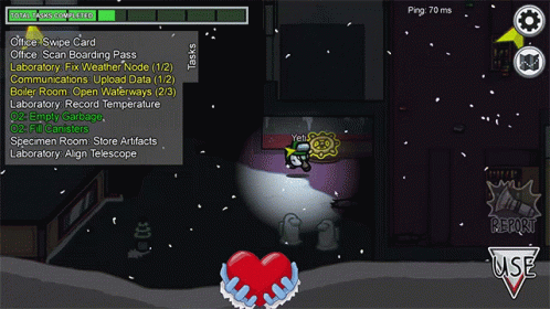 Among Us Open Waterways Task Completed GIF