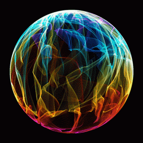 Amusing Fire Like Colorful Optical Illusion GIF