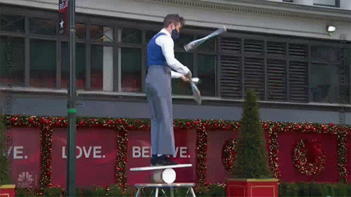 Amusing Juggling Big Apple Circus GIF