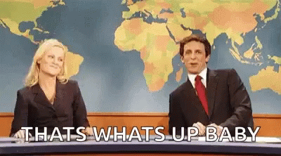 Amy Poehler And Seth Meyers Team Awesome Gesture GIF