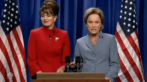 Amy Poehler And Tina Fey Nepotism Speech GIF