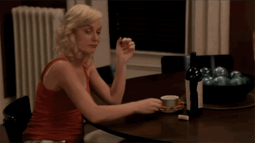 Amy Poehler Burns Mouth GIF