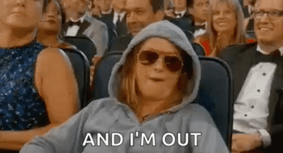 Amy Poehler Respond I'm Out GIF