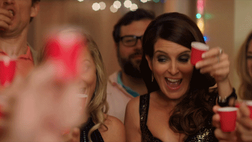 Amy Poehler Snatching A Shot GIF
