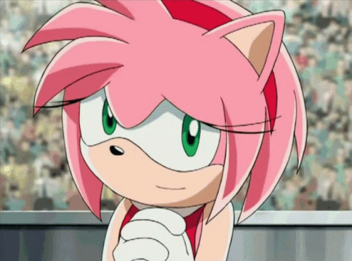 Amy Rose Pleasing Reaction GIF