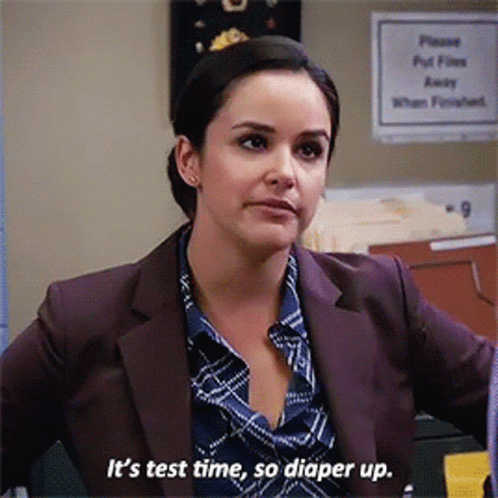 Amy Santiago Its Test Time GIF