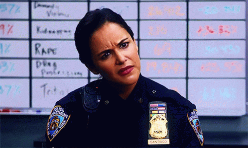 Amy Santiago Pfft GIF