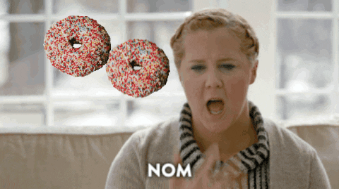 Amy Schumer After Eating Donuts GIF