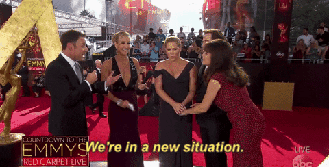 Amy Schumer Red Carpet Interview GIF