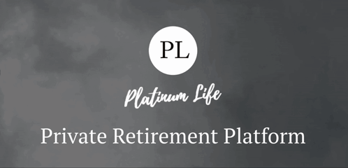 An Ad For Platinum Life Private Retirement Platform With A Picture Of An Eagle GIF