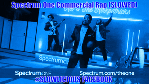 An Ad For Spectrum One Commercial Rap Slowed Featuring New & The Kookpatricks GIF
