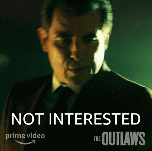 An Ad For The Outlaws Shows A Man In A Suit GIF