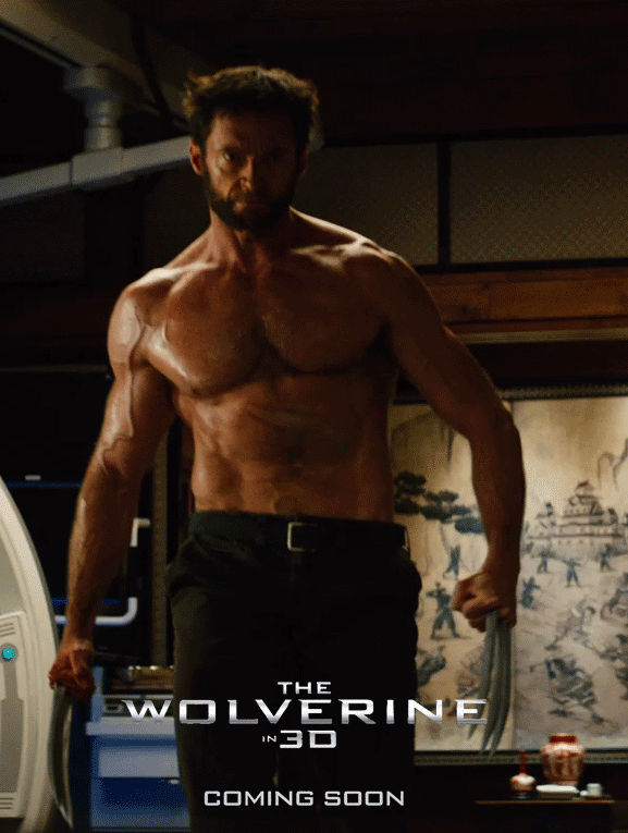 An Ad For The Wolverine In 3D Coming Soon GIF