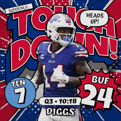 An Advertisement For A Football Player Named Buf 24 GIF