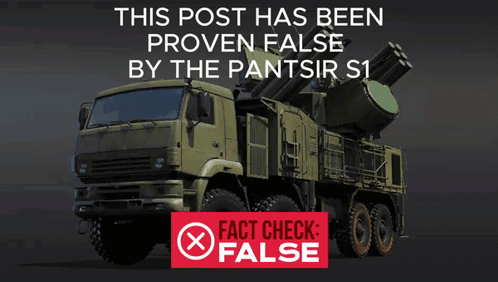 An Advertisement For A Military Vehicle That Has Been Proven False By The Pantsir S1 GIF