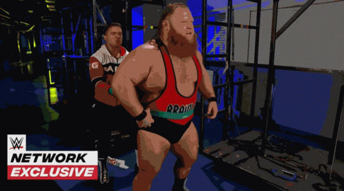 An Advertisement For A Network Exclusive Shows A Man Lifting Weights GIF