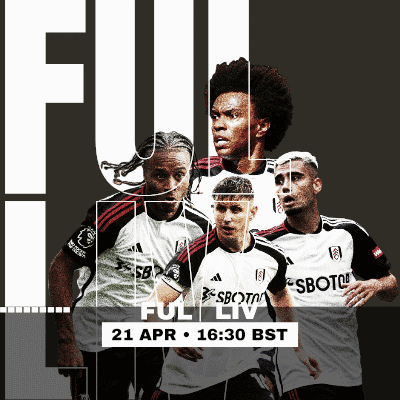 An Advertisement For A Soccer Game That Takes Place On April 21 At 16:30 Bst GIF