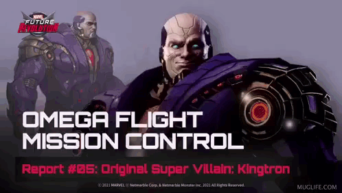 An Advertisement For A Video Game Called Omega Flight Mission Control GIF