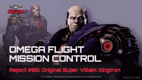 An Advertisement For A Video Game Called Omega Flight Mission Control GIF