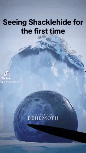 An Advertisement For A Video Game Called Skydancer Behemmoth GIF