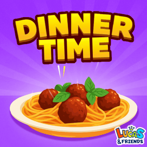 an advertisement for dinner time lucas & friends