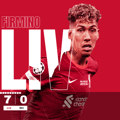 An Advertisement For Firmino Liv With The Number 70 On It GIF