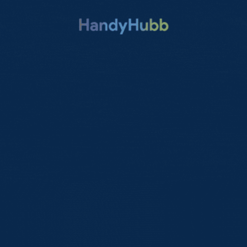 An Advertisement For Handyhubb Shows A Group Of People At A Table GIF
