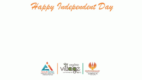 An Advertisement For Happy Independent Day With A Circle In The Middle GIF