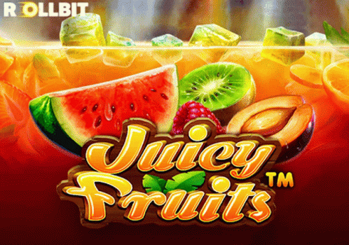 An Advertisement For Juicy Fruits Shows A Watermelon Kiwi Plum And Other Fruits GIF