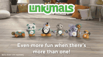 An Advertisement For Linkmals That Says Even More Fun When There 'S More Than One On It GIF