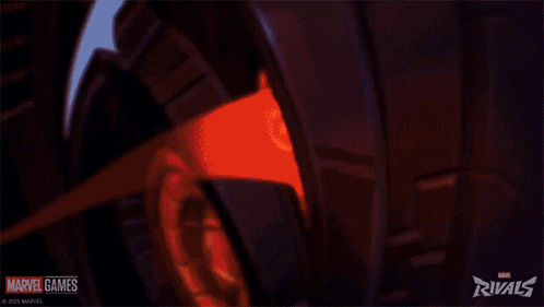 An Advertisement For Marvel Games Rivals With A Robot GIF