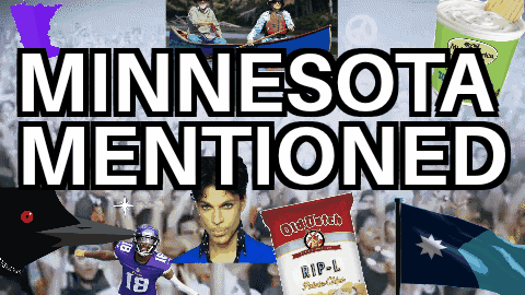 An Advertisement For Minnesota Mentioned Shows A Football Player Prince And A Bag Of Potato Chips GIF