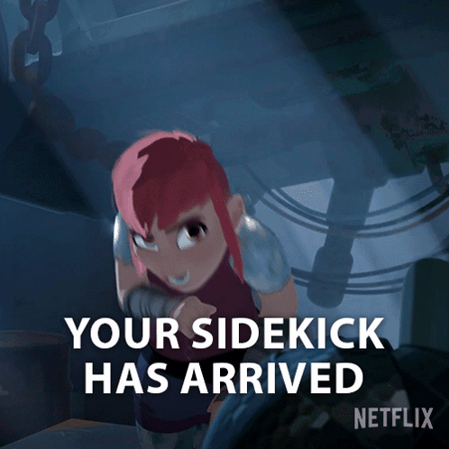 An Advertisement For Netflix Shows A Girl With Pink Hair GIF